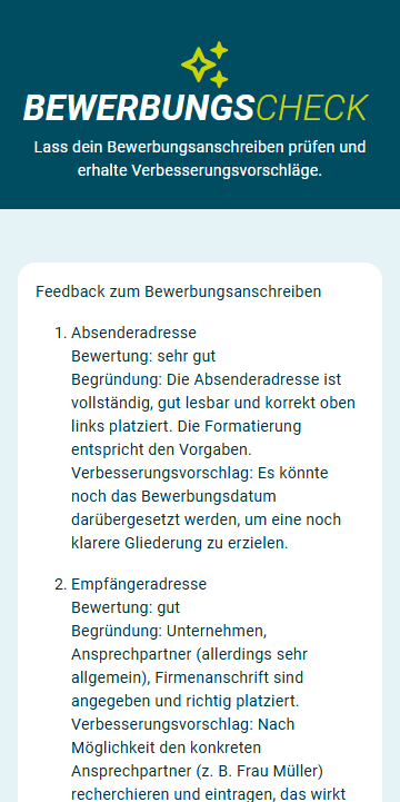 Bewerbungs-Check